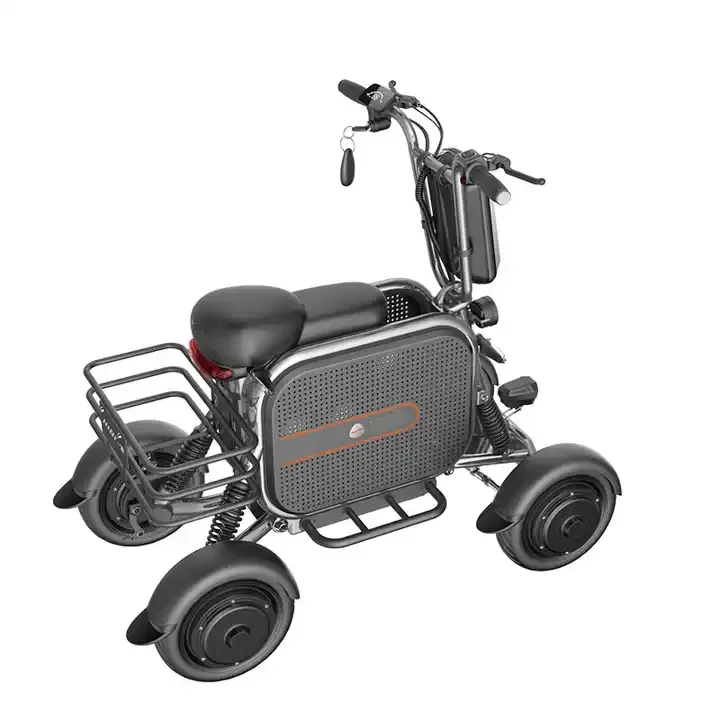 500W Motor 4 Wheel Electric Bike Adult Four Wheel Motorcycle Handicapped Mobility Scooters Elderly