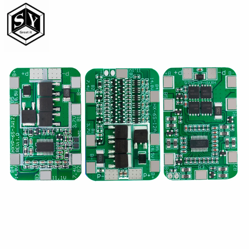 6S 12A/25A 24V 25.2V PCB BMS Protection Board For 6 Pack 18650 Li-ion Lithium Battery Cell Module New Arrival Balanced