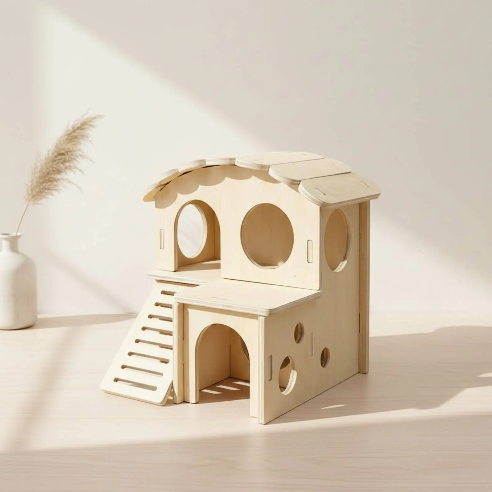 double-decker-hamster-house-natural-wood-wooden-hamster-house-double-decker-hideout-polished-edges-pet-shelter-for-enclosure
