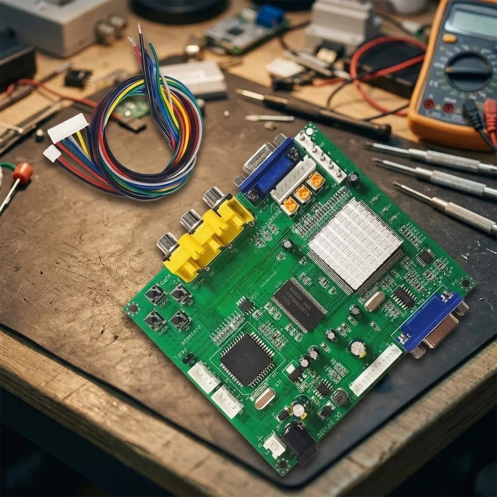 For VGA Output Converter Board GBS8200 for CGA For EGA For VGA YCbCr 480p 576p 720p 1080p Support for Arcade Cabinets