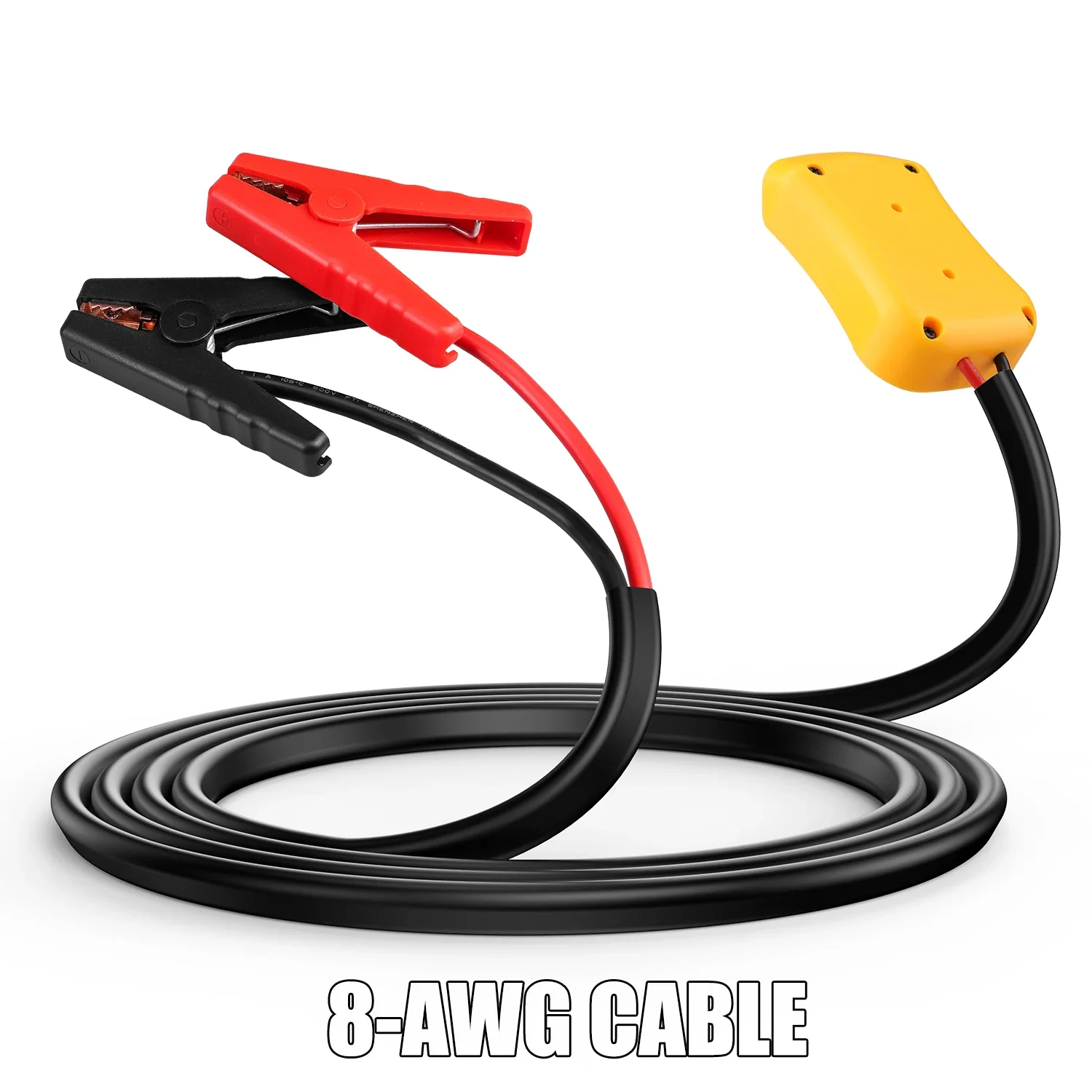 Jumper Cables for DeWalt 20v Batteries, 8AWG 6 Ft Car Battery Jump Starter, Automotive Booster Cables Dead or Weak Batteries