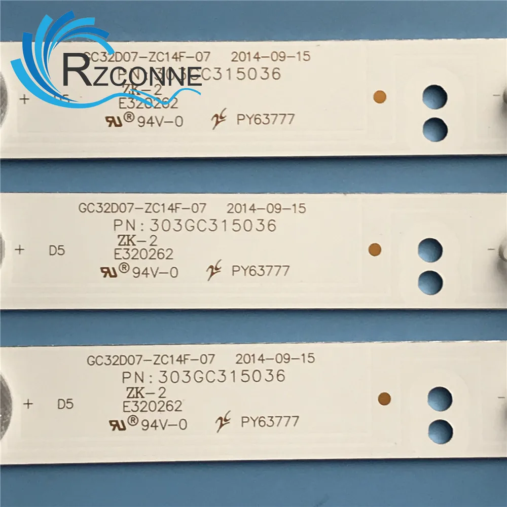 

LED Backlight strip 7 lamp For NS-32D312NA15 32PHF5081 GC32D07-ZC21FG-07 09 T3212M AOC LD32E12M ShineOn 2D02234