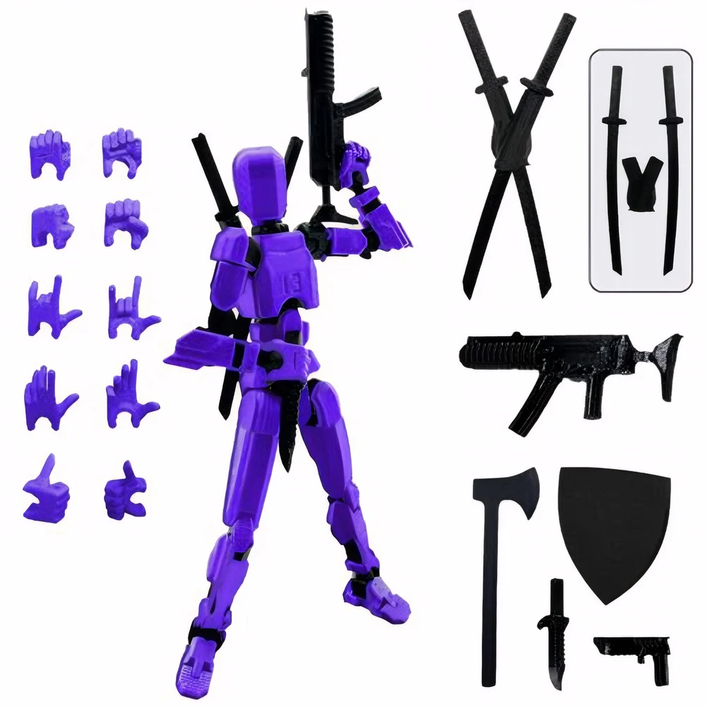 Dummy 13 Actiefiguur Titan Multi-Articulair Robotspeelgoed 3d Printer Beweegbare Anime Figuur Stress Reliëf Decompressie Speelgoed Voor Jongen