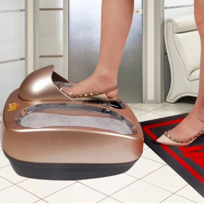 For 220V Intelligent Shoe Polishing Cleaner Machine Shoe Sole Cleaning Equipment Automatic Shoe Cover Replacement Device