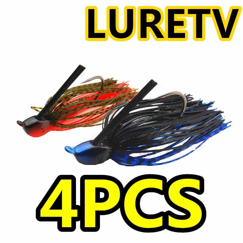 

8024 5cm 10.6g 4PCS LURETV Original Imported RAID MASTER JIG Obstacle Zone FLIPPING Drifting Roadster Whisker