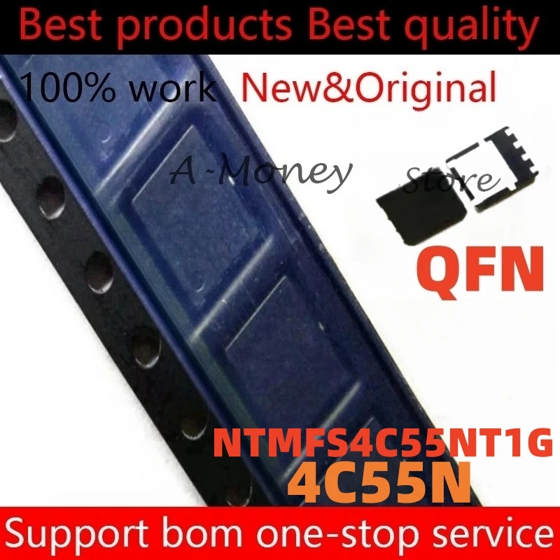 

(5-10pcs)4C55N NTMFS4C55N NTMFS4C55NT1G QFN-8