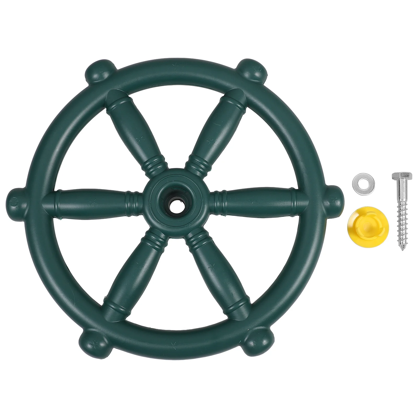 Pirate Ship Steering Wheel Sturdy Compact PP Material Quick Install Backyard Playset Swing Attachment Outdoor Playground Swing