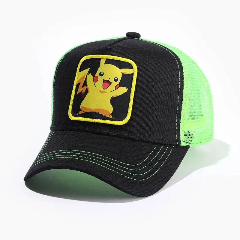 أنيمي الكرتون قبعات البيسبول الرجال Snapback الهيب هوب القبعات للنساء القطن الشمس قبعة من القماش الشبكي الشارع الشهير تنفس قناع سائق شاحنة العظام