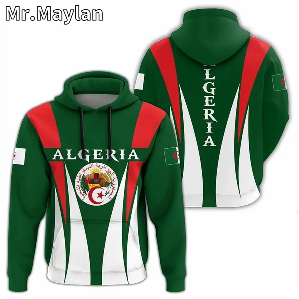 

Africa Country ALGERIA FLAG 3D Full Printed Unisex Hoodie Men/Women Streetwear Zip Pullover Casual Jacket Tracksuits A-0477