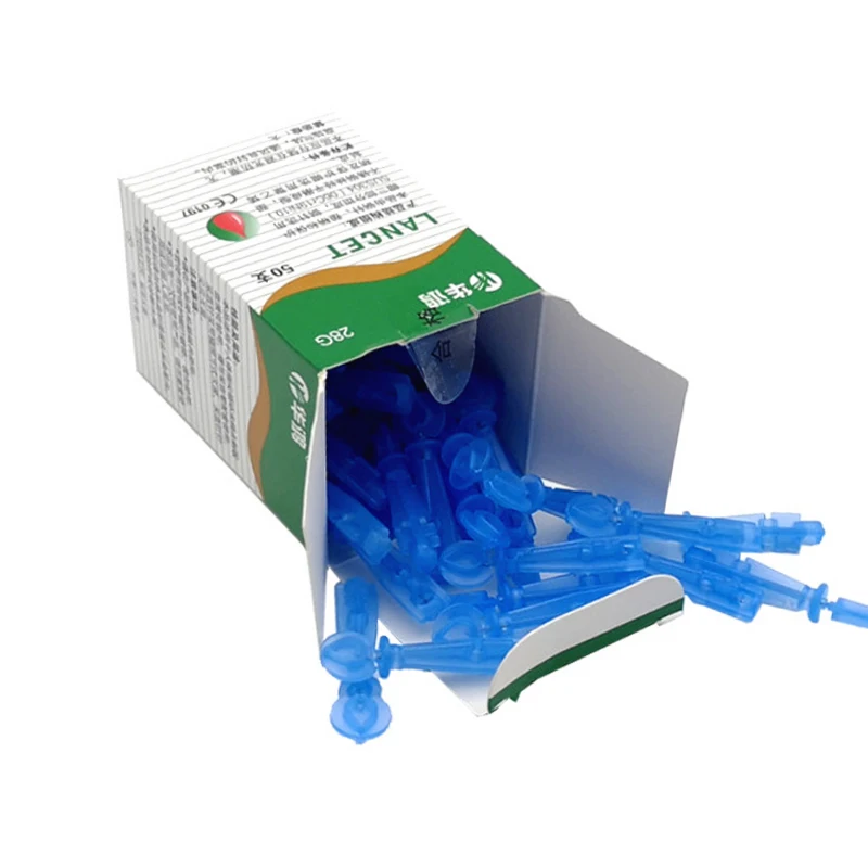 50 Stück 28g Weiche Blutzucker-Sammelnadeln für Medizinische Zwecke Diabetes-Testnadeln – Detail 3