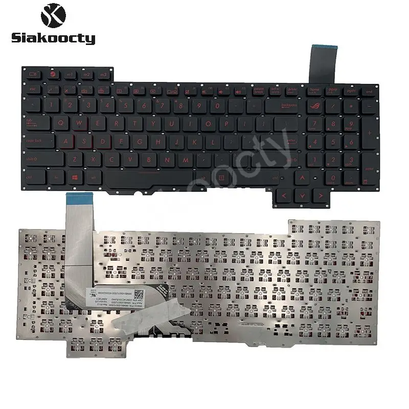 Siakoocty US Keyboard for Asus G751 G751J G751JL G751JM G751JT G751JY GFX71J GFX71JT GFX71JY Series Laptop Notebook