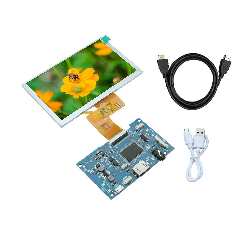 5-Inch 1024*600 Hoge Resolutie 1000cd/M ² Hoge Helderheid Hdmi 5V Usb Aangedreven Lcd-Scherm Scherm