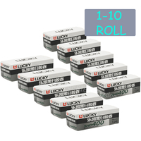 1-10 Rolls 120mm SHD 400 LUCKY ISO 400 film Black and white Negative film For Kodak Fujifilm Camera（Expiration Date: 2026）