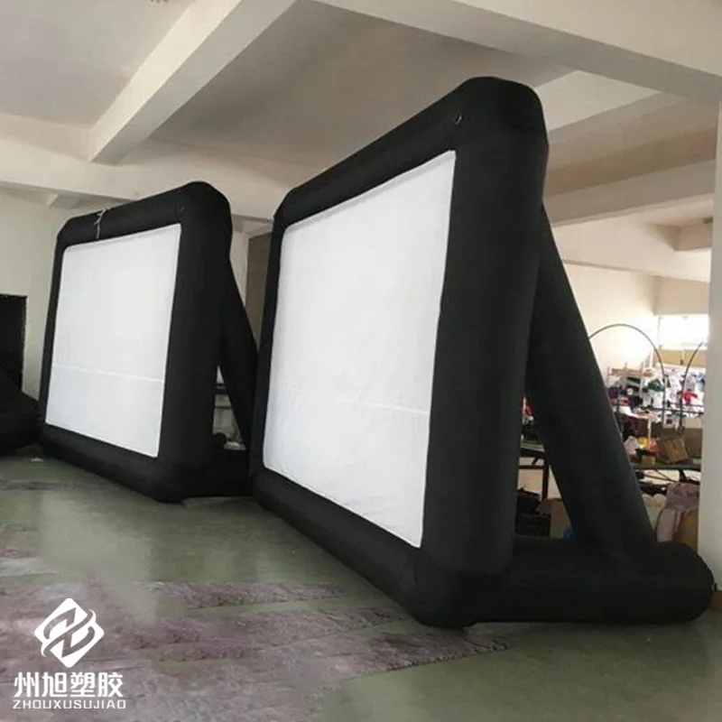 InfInflatable screen, with blower, Oxford fabric material, outdoor inflatable projection screen for cinemas