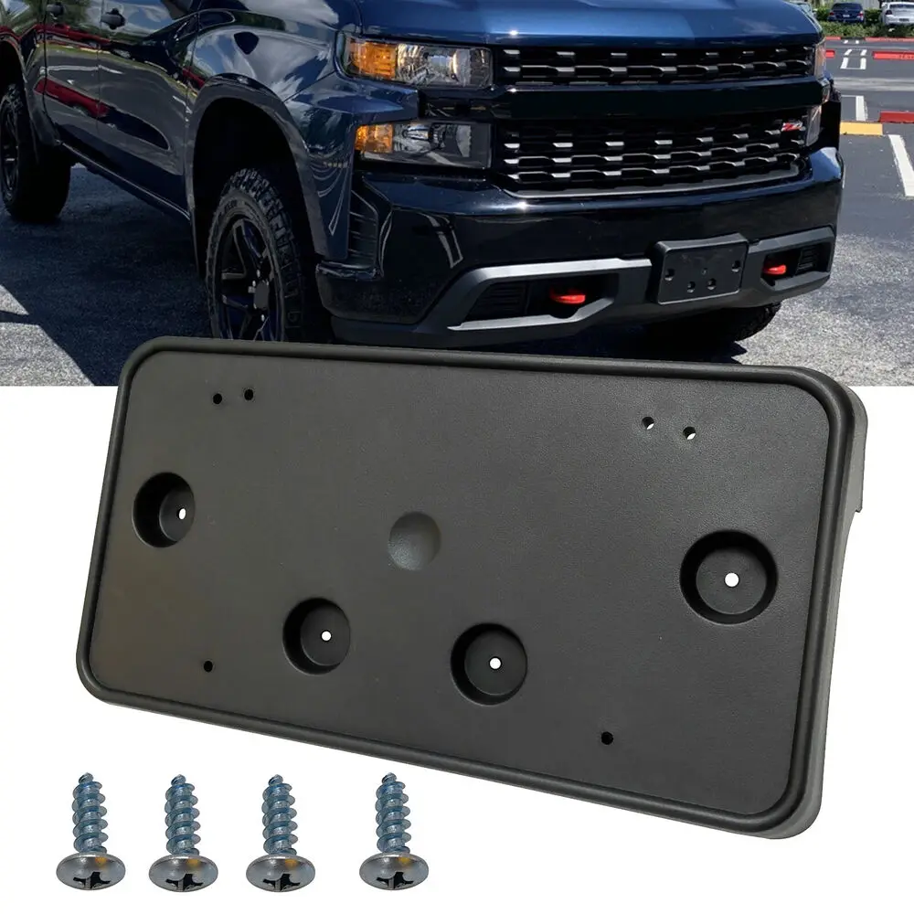 

For Chevrolet Silverado 2019-2022 Front License Tag Plate Bracket Holder Frame