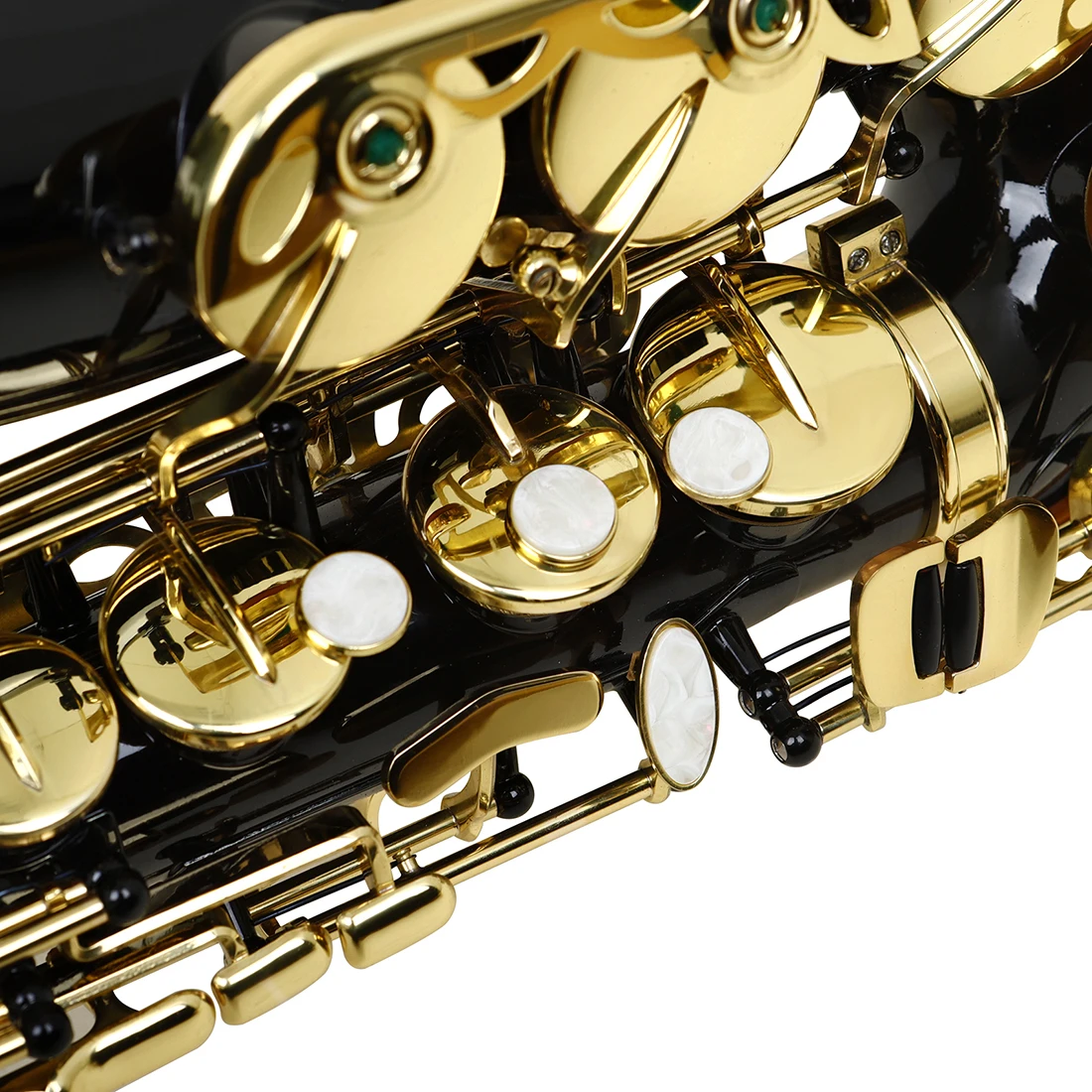 SLADE ألتو ساكسفون EB الذهب الأسود مفتاح التحكم أداة عزف موسيقى النحاس للعب ممارسة أداة الساكس مع أجزاء الملحقات
