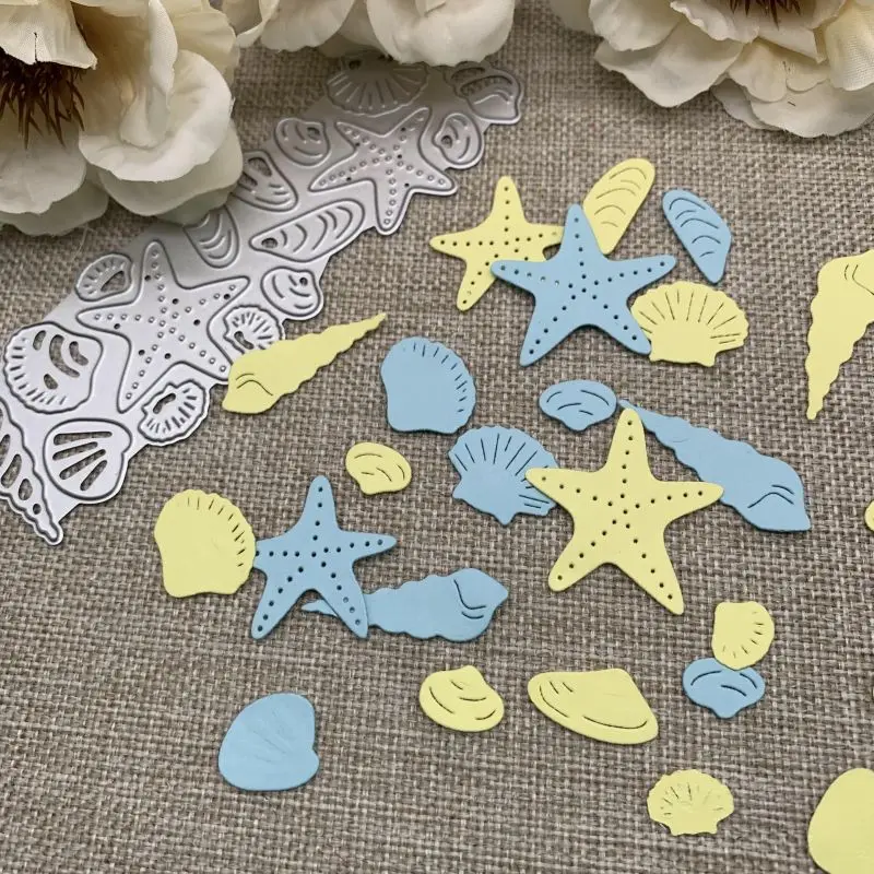 All kinds of sea snail shells starfish Metal Cutting Dies Stencils Die Cut for DIY Scrapbooking Album Paper Card Embossing