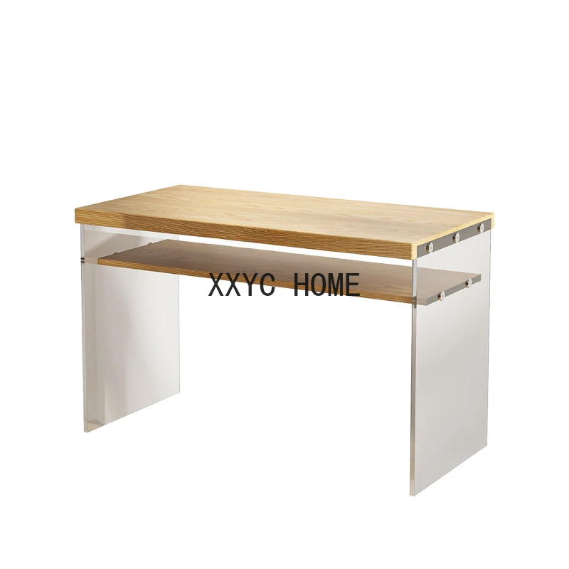 Wood Acrylic Bedroom Multi-Functional Desk Home Computer Study Calligraphy Table