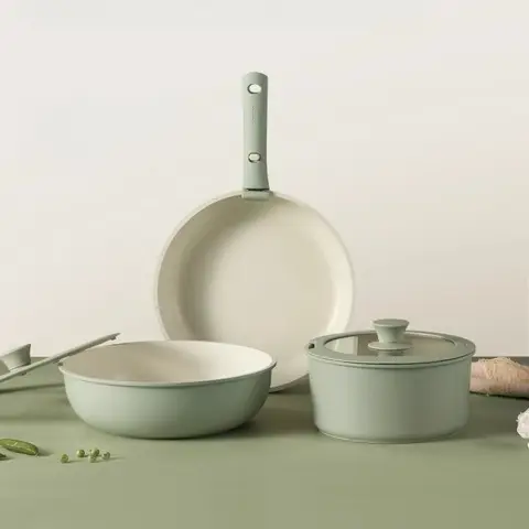 붙지 않는 냄비, 분리형 손잡이, 가정용 주방, 식기 세척기, 프라이팬 세트, 가정용 전체 세트