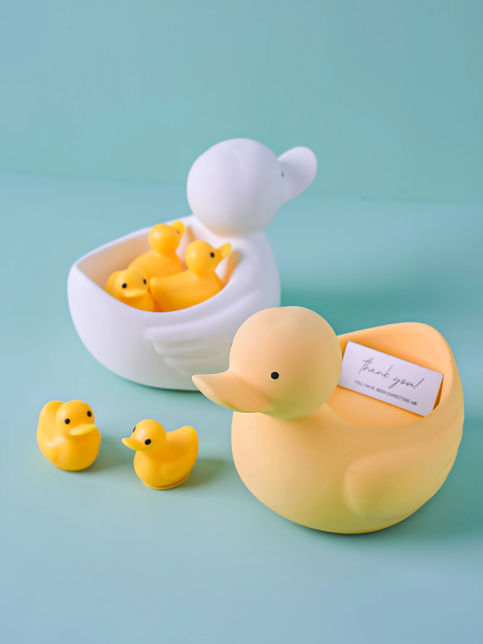 Portavelas de pato 3D, molde de silicona con forma de Animal de dibujos animados, maceta, herramienta de fabricación de yeso, patitos, jabón hecho a mano, regalos, decoración del hogar