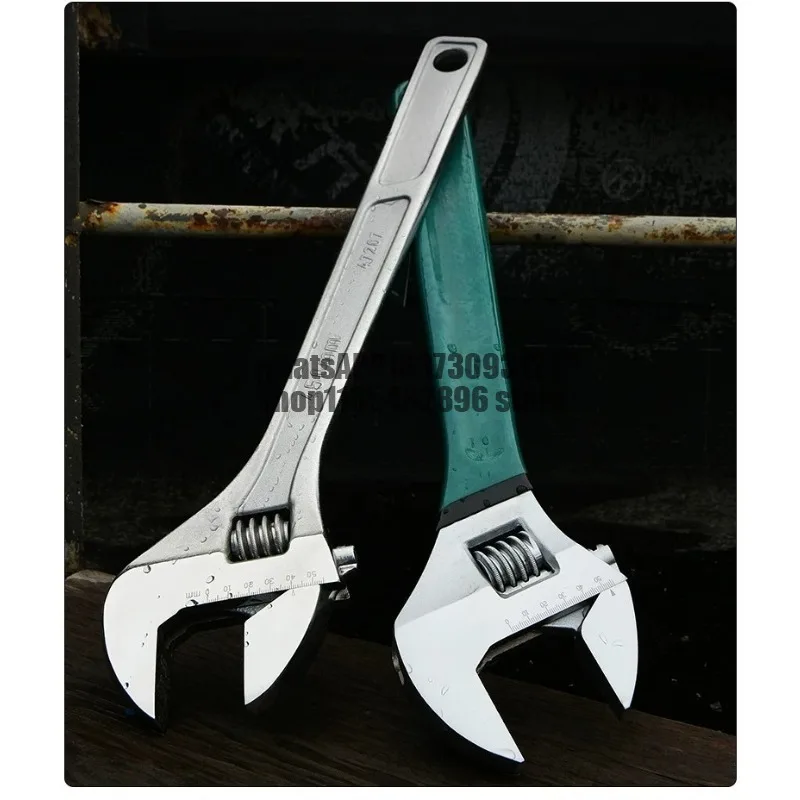 movable wrench tool, movable wrench 12-inch large opening board, multi-function movable small mini live wrench