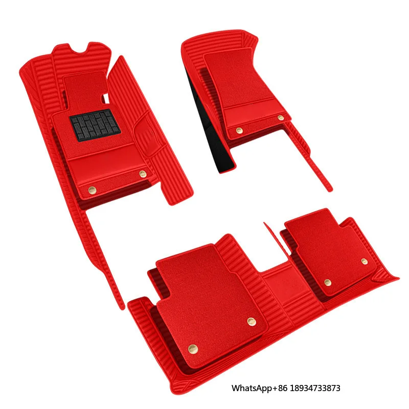 

Universal Car Model Full Surround Leather Car Mats Five-seat Full Set of Double-layer Car Mats Dirt-resistant Mats