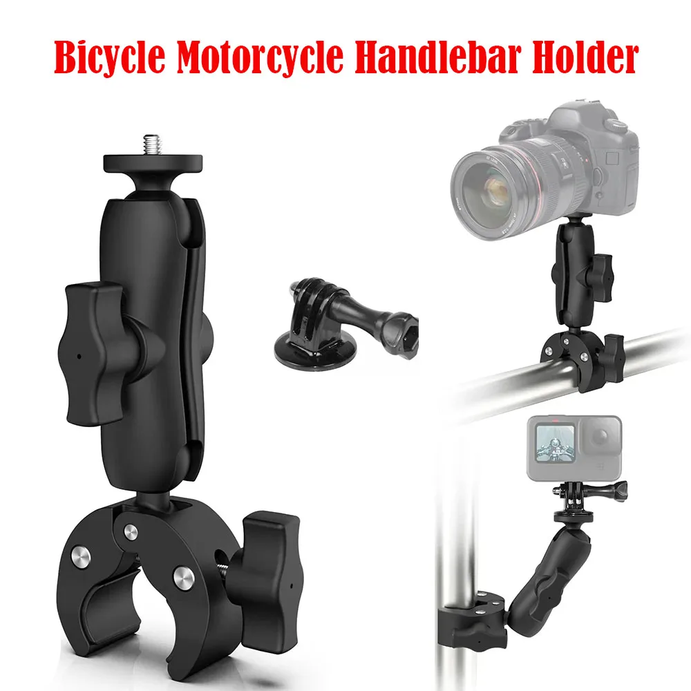 

Bicycle Motorcycle Handlebar Holder Set for Insta360 Ace Pro X4 X3 GoPro 12 DJI OSMO Action 4 3 Sports Video Camera Accessories