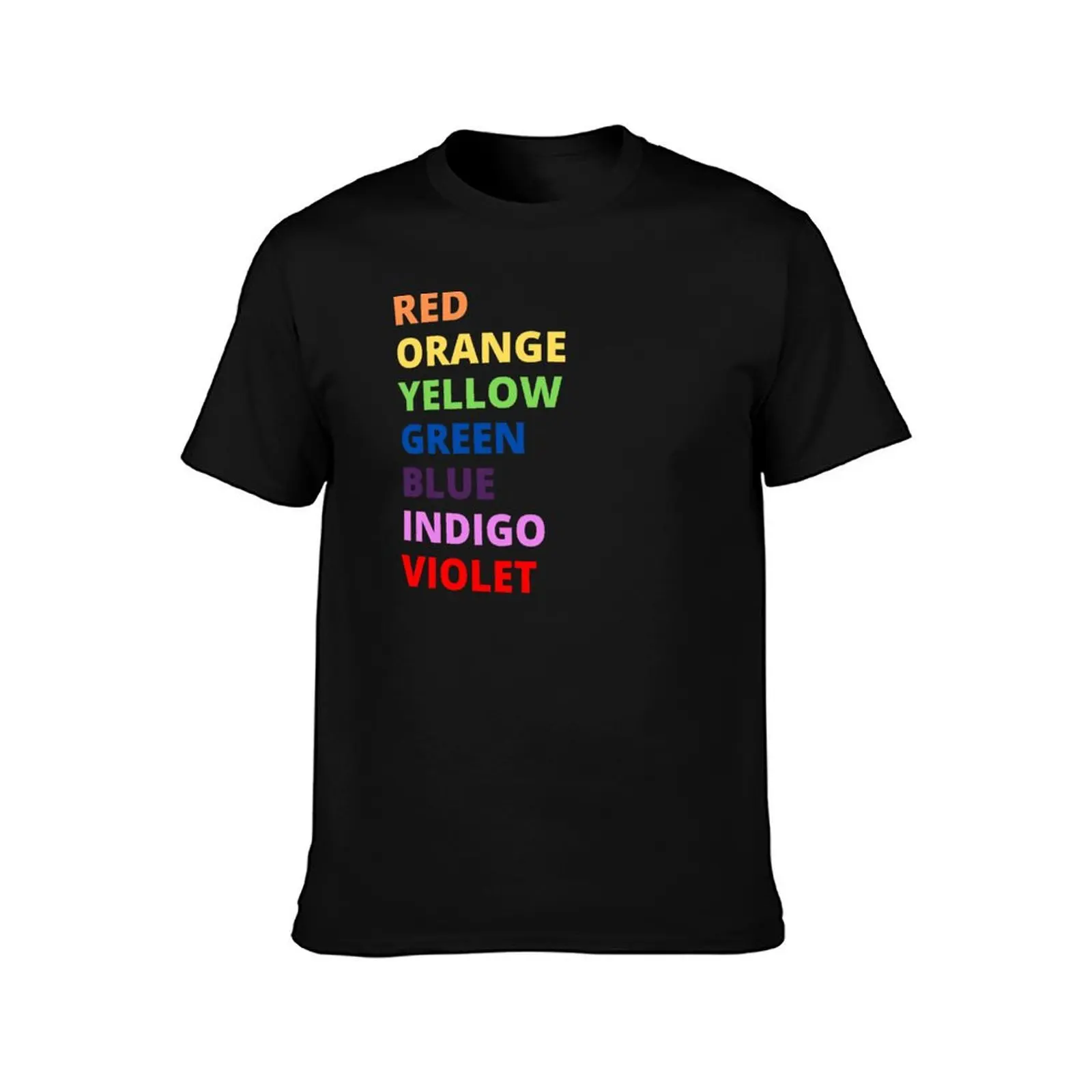 Rainbow colours Stroop effect, optical illusion and colour test T-Shirt g man t shirts for men T-Shirt