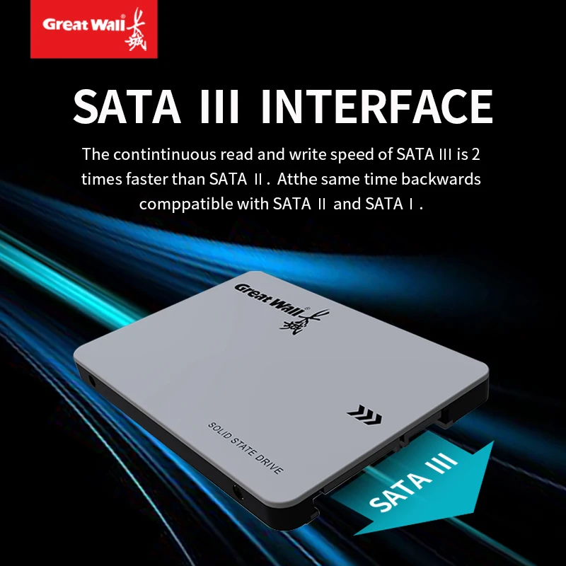 GreatWall Ssd 512GB 128GB 256GB 2TB2.5inch Sata3 SSD 1TB Internal Solid State Drive Hard Disk 2.5\