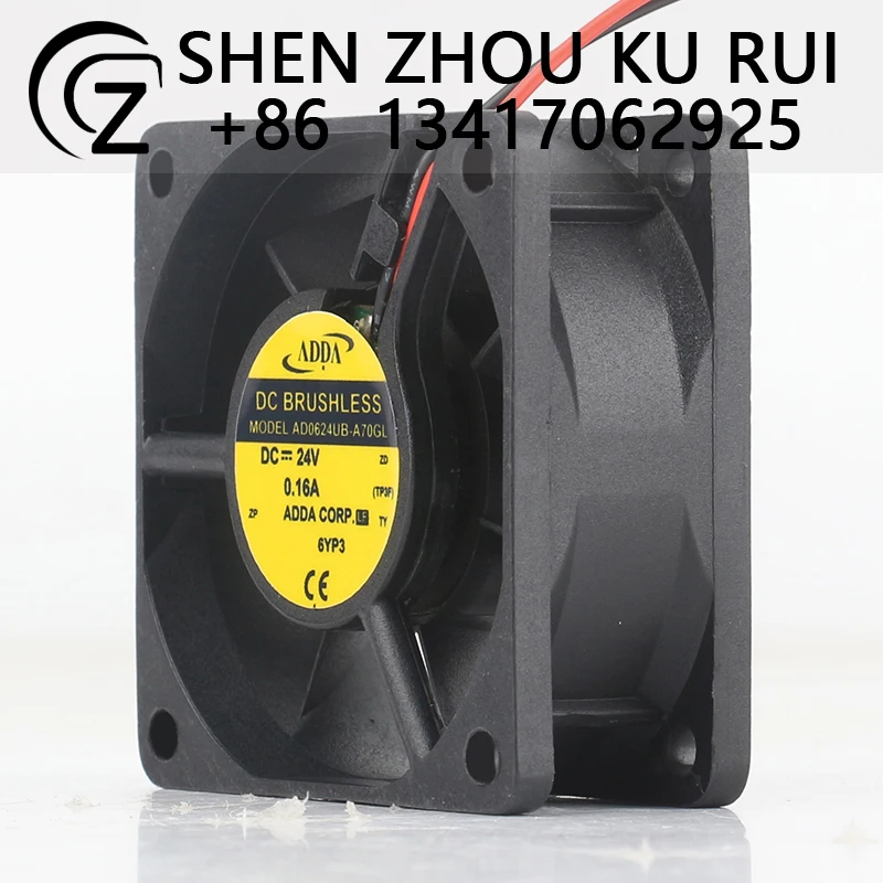 New ADDA 24V 0.16A 6025 60X60X25MM 6CM Automatic Ultra-high speed large air volume AD0624UB-A70GL cooling fan