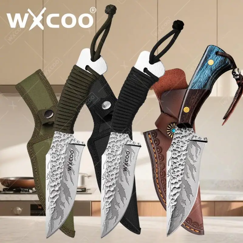 

WXCOO Handmade Forged Boning Knife Utility Cooking Utensils Stainless Steel Butcher Knife Fruit Fish Cutting Knife Meat Cleaver