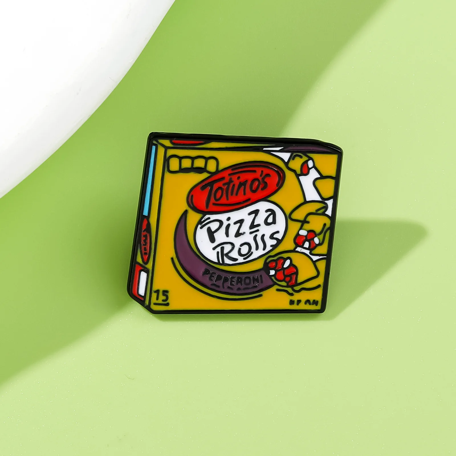 Retro Food Packaging Enamel Pins Pizza Rolls Pop-Tarts Bagel Bites Hot Pockets Charms Mini Nostalgic Brooche for Jacket Backpack