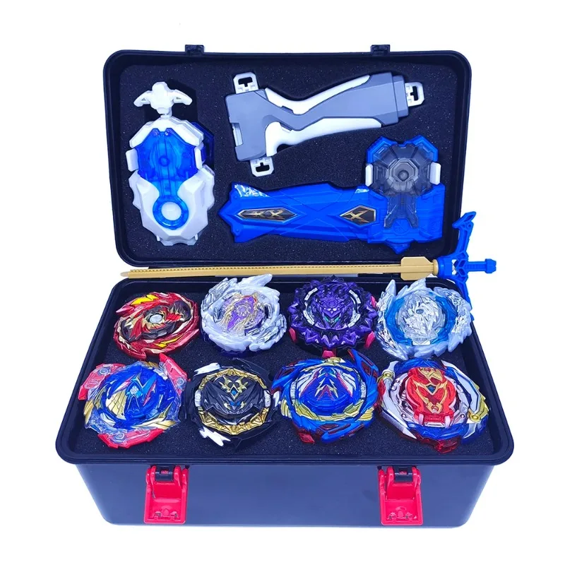 Beyblades Burst Blayblade Burst gyro toy set with transmitter handle storage box battle starter metal rotary gyro starter Bley