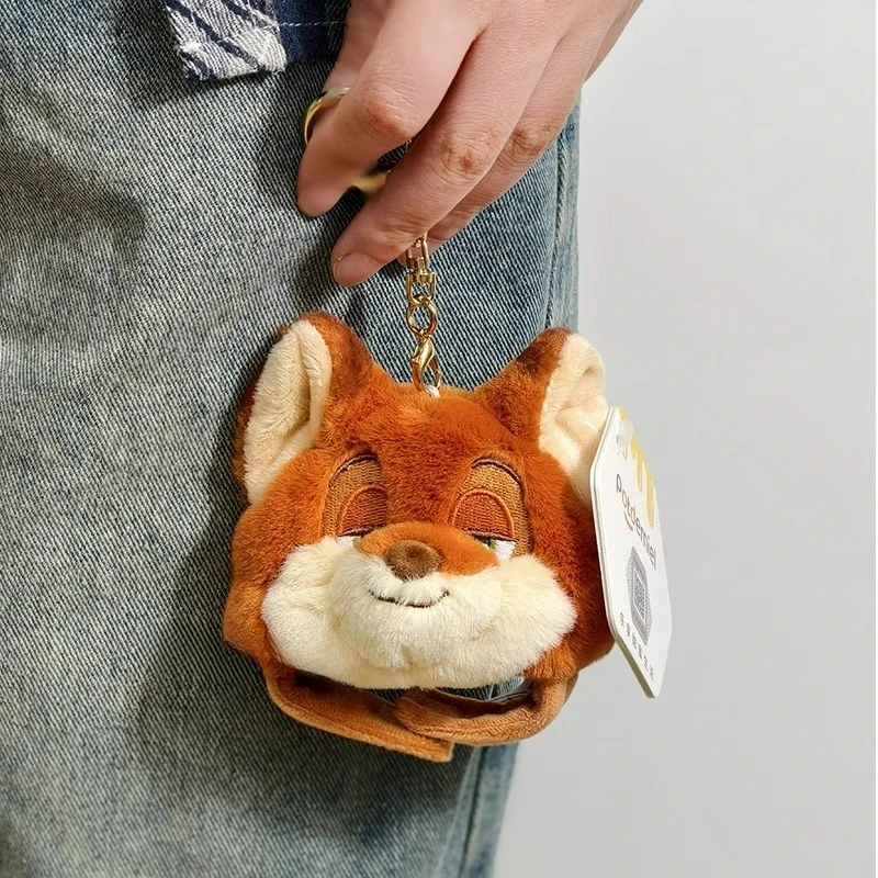 디즈니 Zootopia Judy Hopps Nick Wilde 어린이 생일 선물, 열쇠 고리, 동전 지갑, 배낭 펜던트