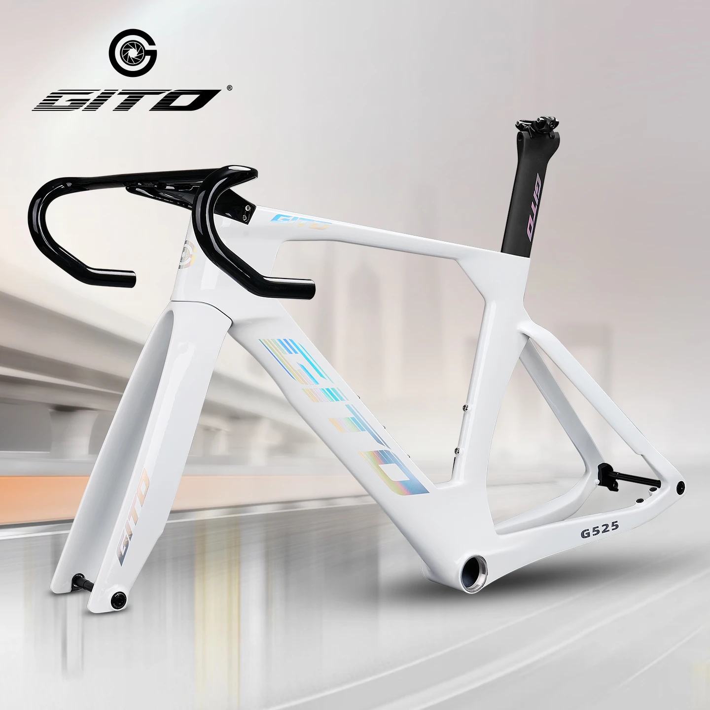 GITO Carbon Fiber Road Bike Frame Racing for Cycling Racing Bicycles Lightweight Equipment Toray T800 Flat Mount Disc Brake - view 5