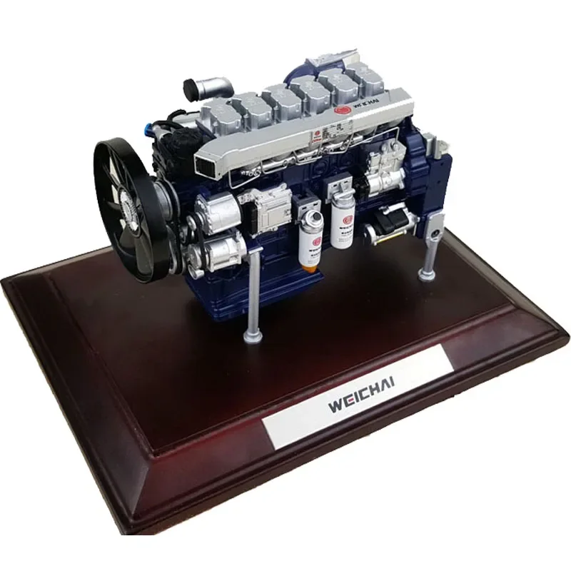 Weichai WP13H Engine 1:12 Alloy Simulation High-performance Finished Model 13-liter Engine Metal Boutique Collectible Model