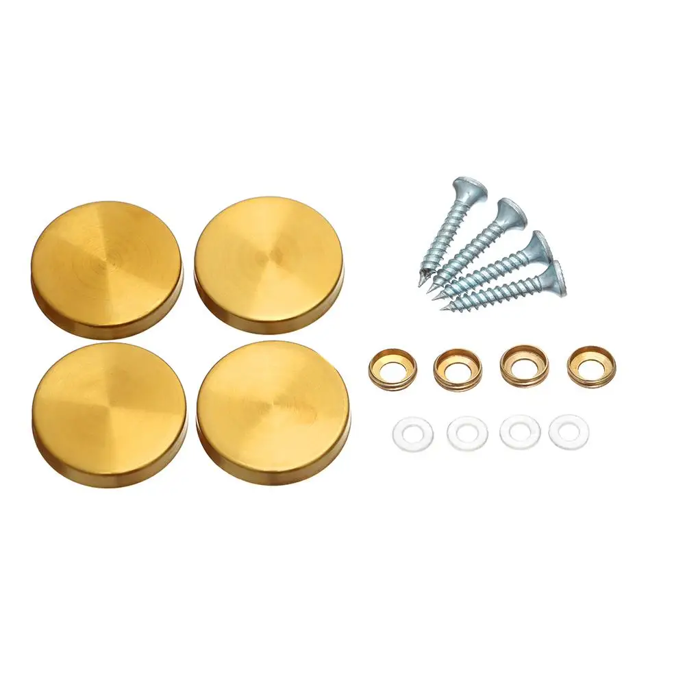 New Stainless Steel Furniture Hardware Mirror Fixing Nails Screws Decorative Cap Decoration Screw Covers Mirror Fasteners