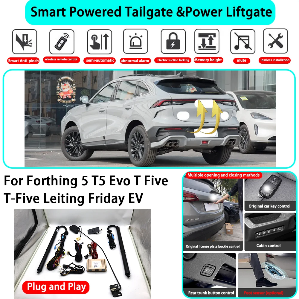 for Forthing 5 T5 Evo T Five T-Five Leiting Friday EV OEM Smart Automatic Powered Tailgate Electric Power Tailgate Lift Kit