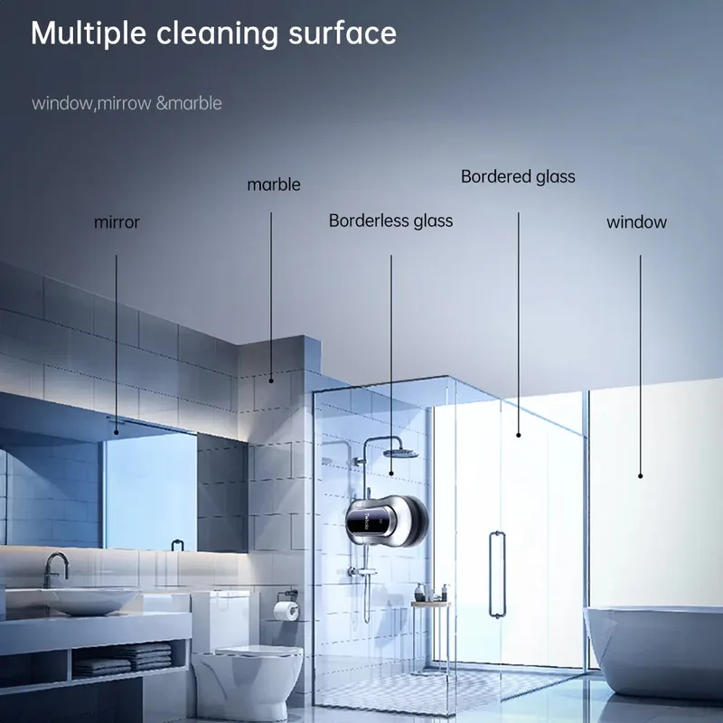 2024 High Quality 4 Directions Spray 2 Sucker Electric Window Cleaning Washer Robot Machine Glass Cleaners Washer