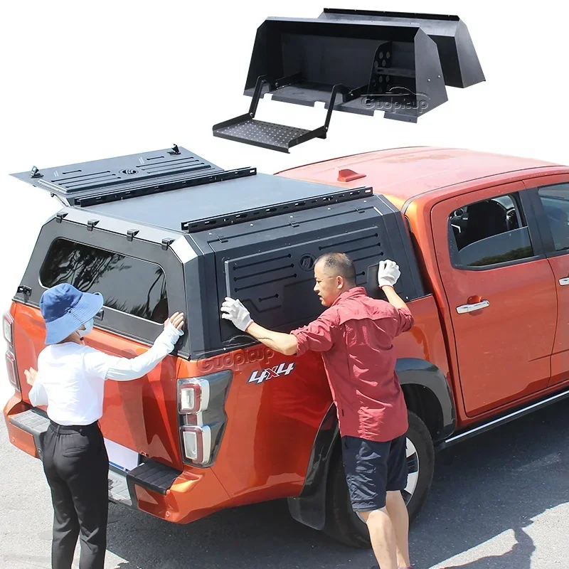 

Brand New Modification Benext 4x4 Offroda Steel Hard Top Canopy for Tundra Hilux Pickup Tacoma Flatbed with Outdoor Kitchen Shel