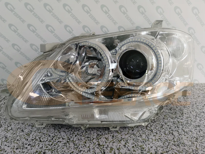 For Toyota Aurion GSV40 2006 2007 2008 2009 CAMRY RF Remote BT App Ultra Bright Multi-Color RGB LED Angel Eyes Kit Halo Rings