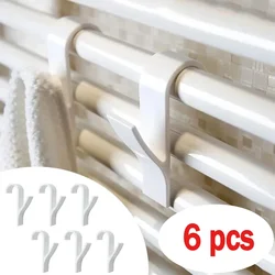 Bathroom Organizer and Storage Track Transparent Shelf Heated Towel Radiator Kitchen Accessories Hook Up White Coat Rack Home