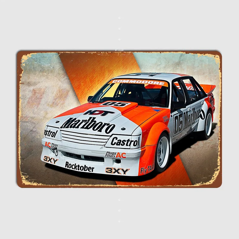 Peter Brock VK Group C Commodore Legends Car Vintage Posters Metal Sign Poster Bedroom interior Wall Home Decor Room Decoration