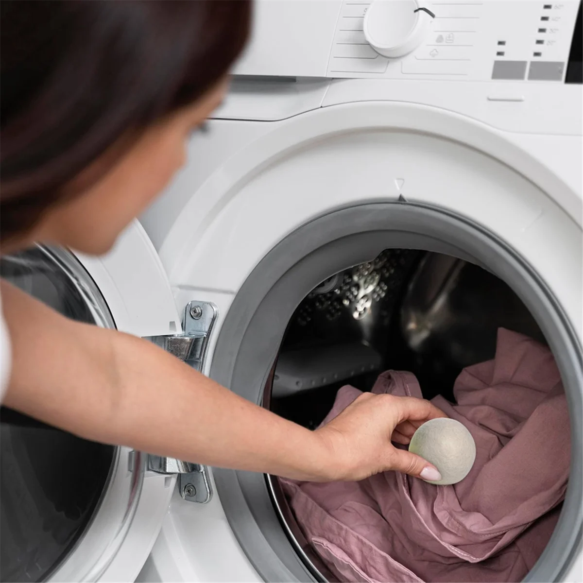 6 шт. шерстяных сушильных шариков-Премиум натуральный-сделано из шерсти, которая заменяет сушильные листы-средство для удаления ворса