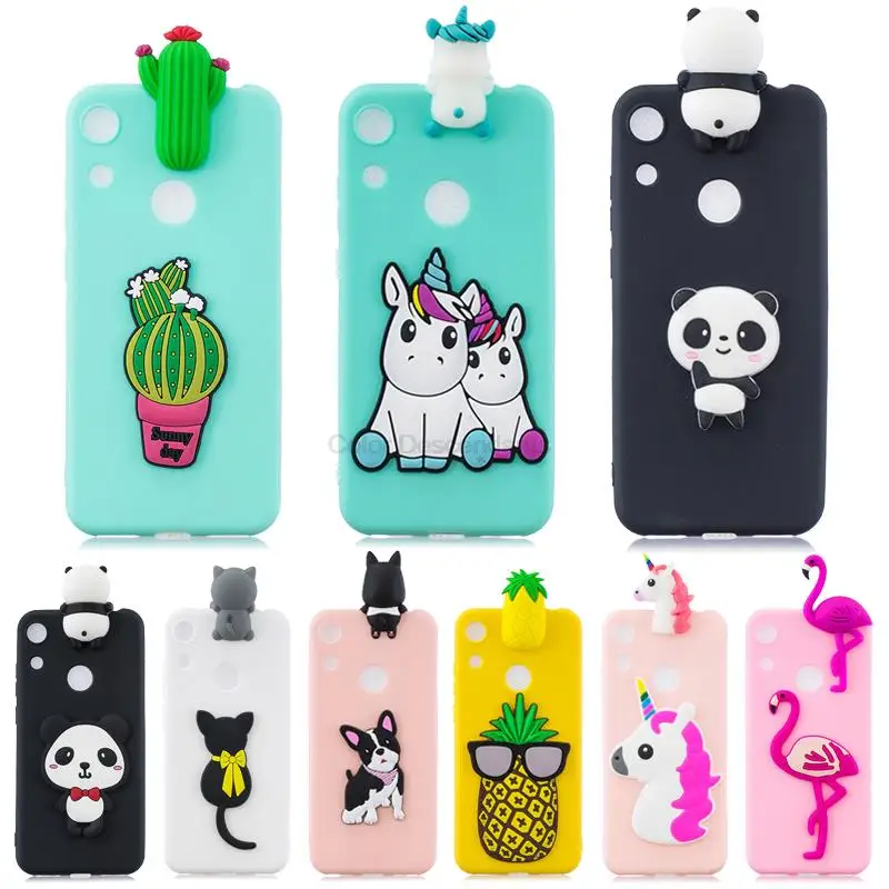 Huawei Honor 8A Case Honor8A Etui 3D Case na For Huawei Honor 8A 8 A JAT-LX1 Cover Cartoon Soft Silicone Phone Case Fundas