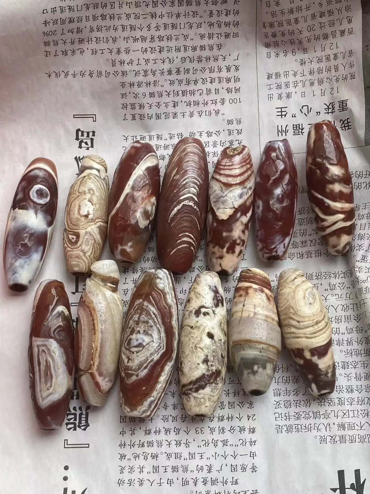 1pcs/lot Red weathered patina milky agate Dzi bead, pumpkin-shaped agate Dzi bead 30-40mm loose beads for stringing