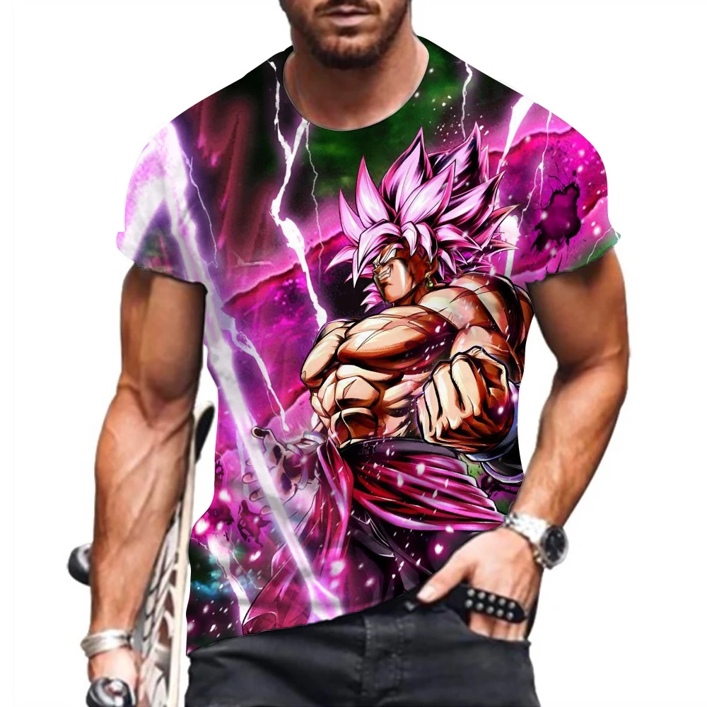 Dragon Ball Z 110-6XL t-shirt uomo Y2k Harajuku Style camicie 2024 abbigliamento Anime Goku Streetwear top t-shirt per bambini