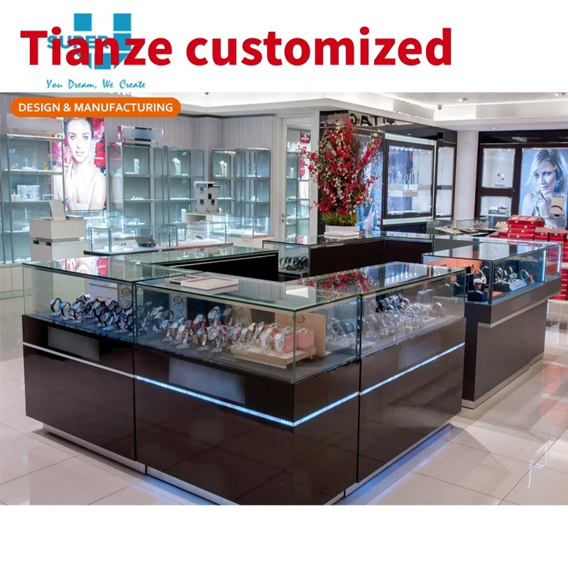 

(Customized) Custom Retail Luxury Watches Store Kiosk Stand Watch Display Furniture Shopping Mall Kiosk Design