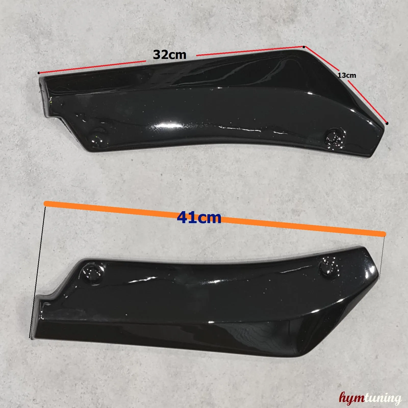 Rear Bumper Corner Covers for BMW F32, F33, F36 M Technic Bumpers Car Accessories Piano Black, Glossy Black, Right + Left Set