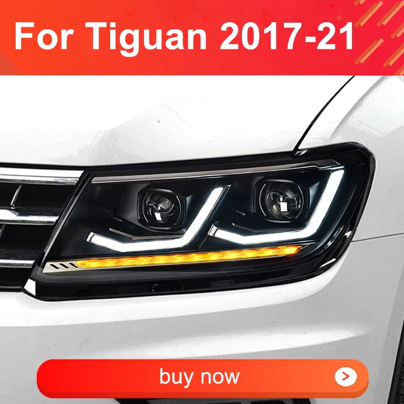 

1 Pair Car Headlight Assembly for VW Tiguan L 2017-2021 LED Headlights Plug and Play with LED DRL Dynamic Turning Headlights